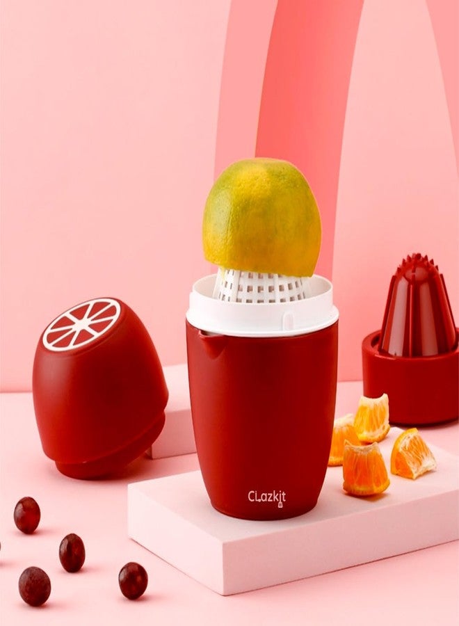 Clazkit Manual Hand Press Juicer - Citrus & Fruit Juicer, Hand Squeezer, Oranges, Sweet lime (Color May Vary) - Image 3